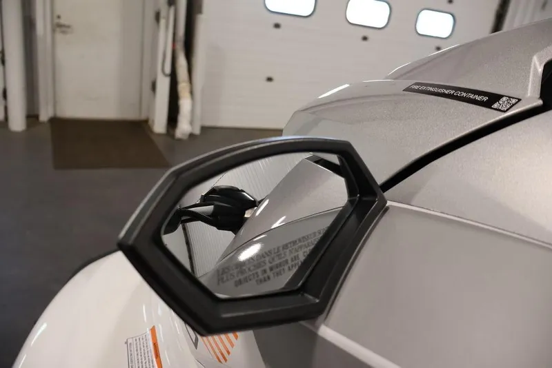 Slide: The Image of 2026 Yamaha WaveRunner GP HO side mirror in a garage setting. - 11