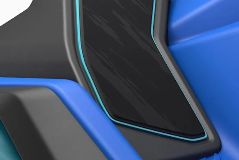 Slide: The Image of Close-up of 2026 Yamaha WaveRunner JetBlaster PRO 2-Up, featuring sleek blue and black design. - 3