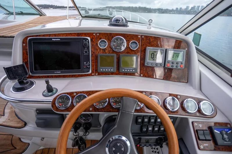 Slide: The Image of Dashboard of a 2005 Formula 400 Super Sport boat with navigation instruments. - 9