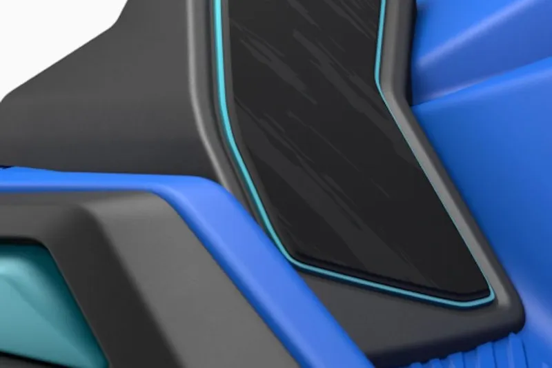 Slide: The Image of Close-up of 2026 Yamaha WaveRunner JetBlaster PRO 3-Up, featuring sleek blue and black design. - 5