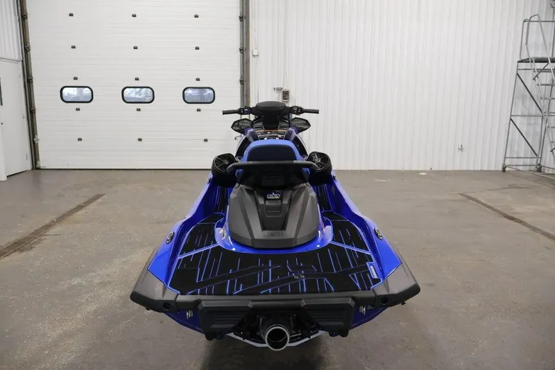 Slide: The Image of 2026 Yamaha WaveRunner VX Limited HO in a garage, rear view. - 5