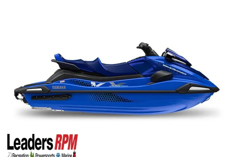 The Image of 2026 Yamaha WaveRunner VX Limited in blue, side view, Leaders RPM logo. - 1