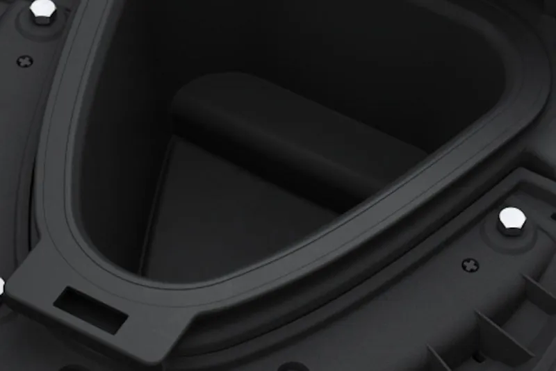 Slide: The Image of Close-up of 2026 Yamaha WaveRunner VX Limited storage compartment. - 5