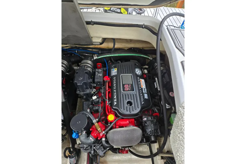 Slide: The Image of Engine compartment of a 2007 Formula 34 Performance Cruiser with Volvo Penta engine. - 22