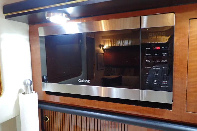 Slide: The Image of Galanz microwave in 2002 Sea Ray 340 Sundancer yacht kitchen interior. - 70