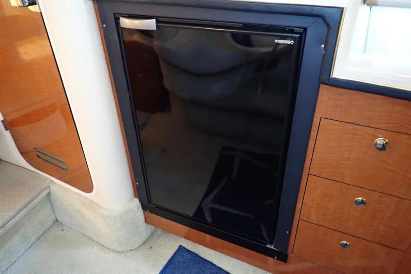 Slide: The Image of Interior of 2002 Sea Ray 340 Sundancer with built-in Vitrifrigo refrigerator. - 73