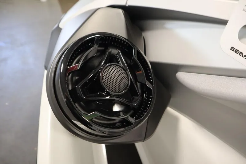 Slide: The Image of 2026 Sea-Doo GTX Limited 325 speaker detail, showcasing sleek design and modern technology. - 15