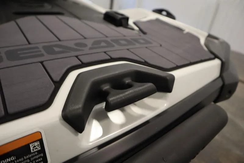 Slide: The Image of 2026 Sea-Doo GTX Limited 325 rear deck with handle and logo detail. - 20