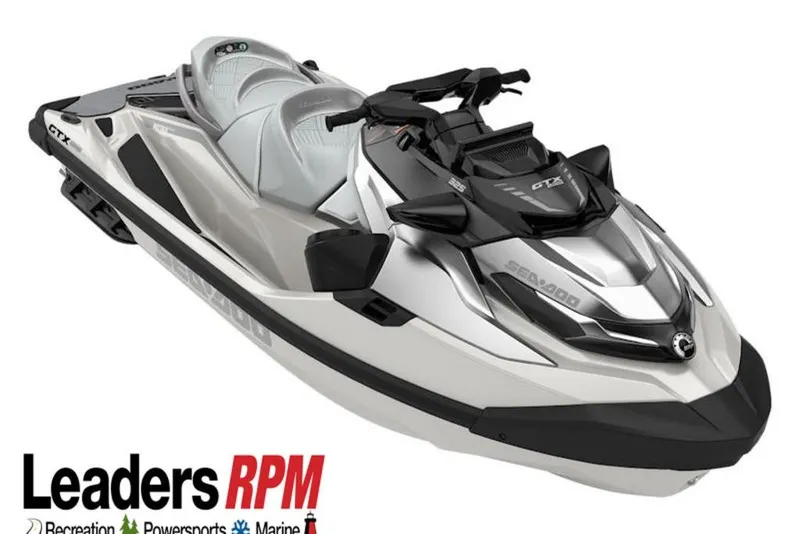 Slide: The Image of 2026 Sea-Doo GTX Limited 325 jet ski, sleek design, displayed by Leaders RPM. - 22