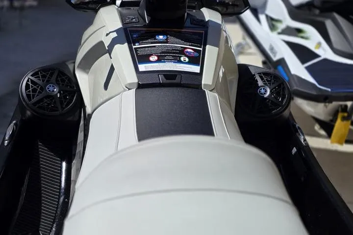 Slide: The Image of 2026 Yamaha WaveRunner VX Cruiser HO, close-up of seat and dashboard controls. - 9