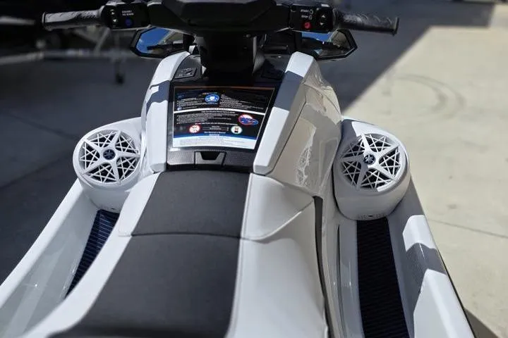 Slide: The Image of 2026 Yamaha WaveRunner VX Deluxe with sleek design and integrated speakers. - 12