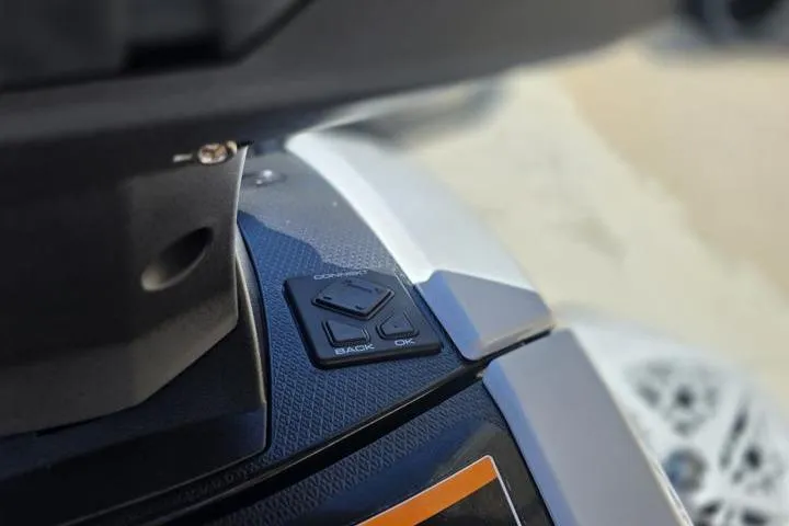 Slide: The Image of 2026 Yamaha WaveRunner VX Deluxe dashboard controls close-up. - 17