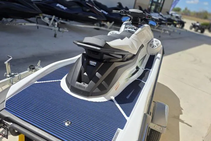 Slide: The Image of 2026 Yamaha WaveRunner VX Deluxe on trailer, showcasing sleek design and modern features. - 8