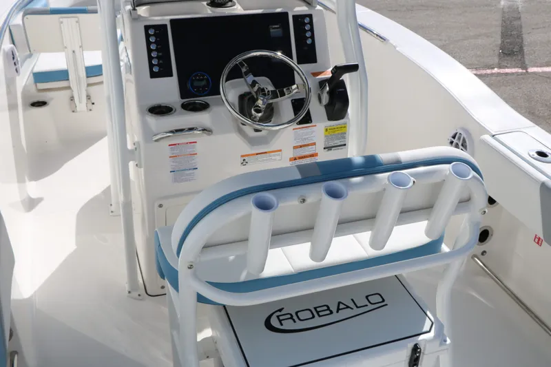 Slide: The Image of Interior view of 2026 Robalo R200 Center Console boat. - 19