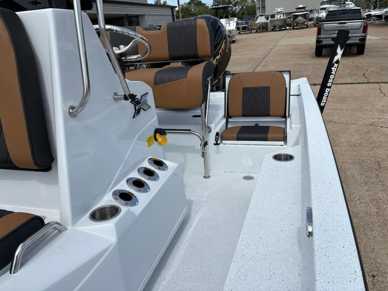 Slide: The Image of Interior view of Xpress H20B HYPER-LIFT BAY boat, 2026 model. - 5