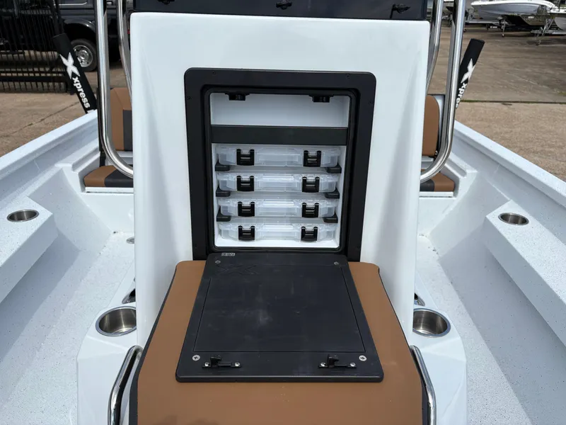 Slide: The Image of Xpress H20B boat with integrated storage, model 2026. - 6