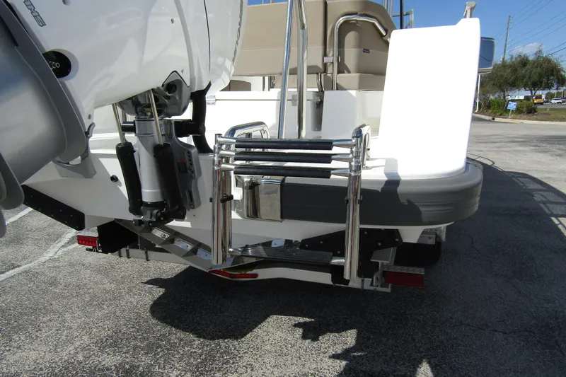Slide: The Image of Rear view of Nimbus Tender 9 boat, model year 2026. - 3