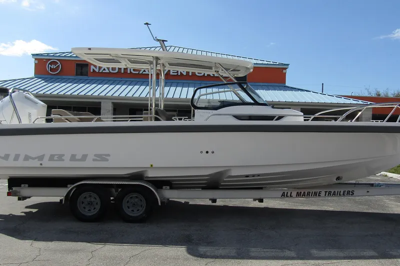 Slide: The Image of Nimbus Tender 9 boat 2026 on trailer at Nautical Ventures. - 5