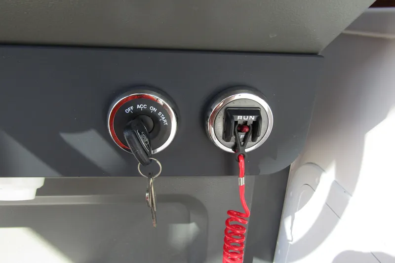 Slide: The Image of Ignition key and switch in Nimbus Tender 9, model year 2026. - 25