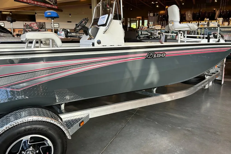 Slide: The Image of 2026 Ranger RB190 boat on display, featuring sleek design and modern detailing. - 4