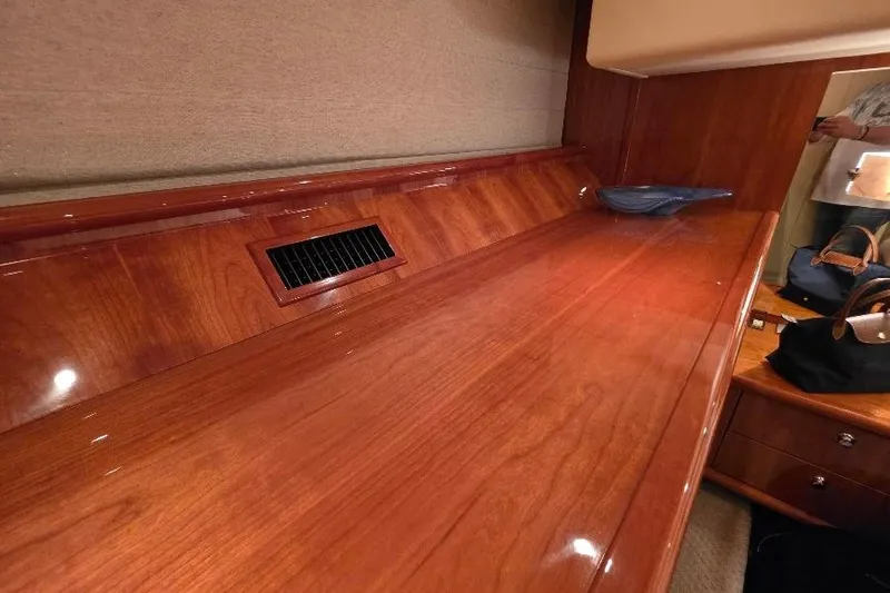 Slide: The Image of Luxurious wooden interior of 2008 Neptunus Flybridge MY yacht cabin. - 148