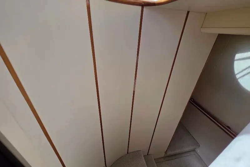 Slide: The Image of Staircase inside 2008 Neptunus Flybridge MY yacht with wooden accents. - 99