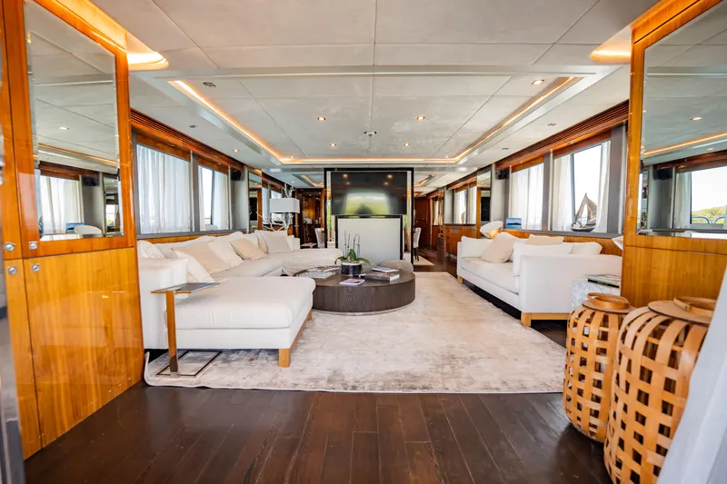 Slide: The Image of Luxurious interior of 2010 Sunseeker 34 Metre Yacht with elegant furnishings and modern design. - 55