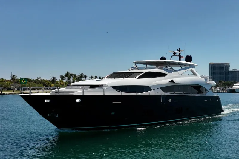 Slide: The Image of Luxurious 2010 Sunseeker 34 Metre Yacht cruising on a sunny day. - 6