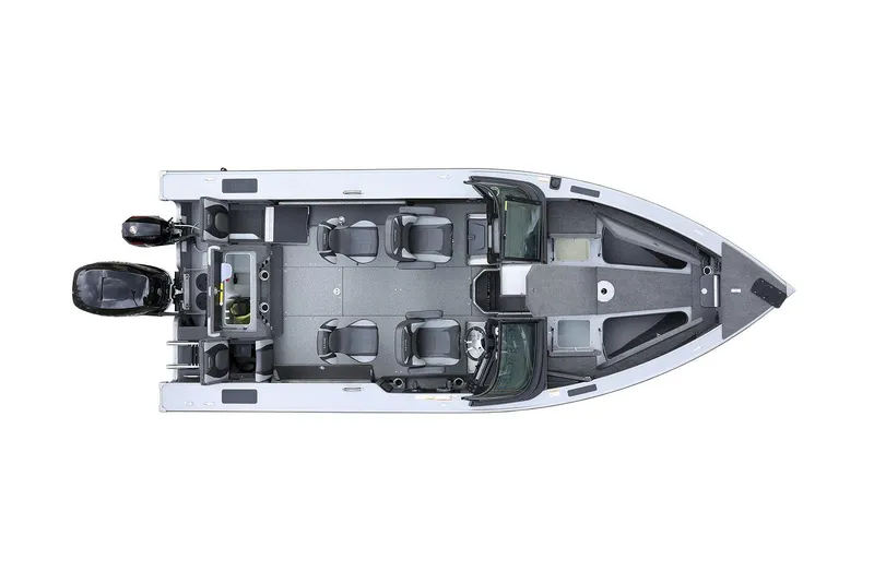 Slide: The Image of Manufacturer Provided Image: Top view of 2023 Lund 2175 Pro-V fishing boat layout. - 78