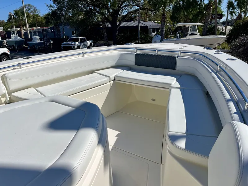 Slide: The Image of Interior view of Cobia 350 Center Console 2026 boat. - 34
