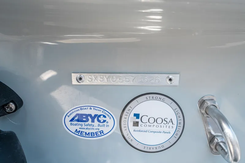 Slide: The Image of Sea Hunt Ultra 234 boat plaque and stickers, year 2026. - 25