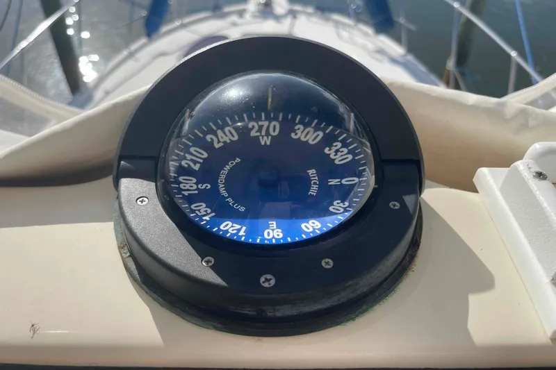 Slide: The Image of Engine room of 1987 Chris-Craft 426 Catalina with fuel filters and wiring. - 25