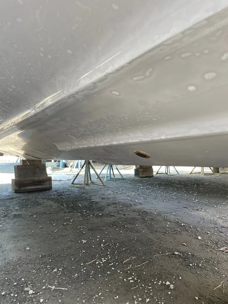 Slide: The Image of Underside of a 2026 Key West 260 CC boat. - 13