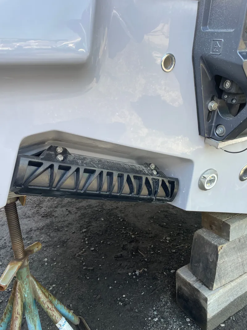 Slide: The Image of Close-up of 2026 Key West 260 CC boat hull. - 15