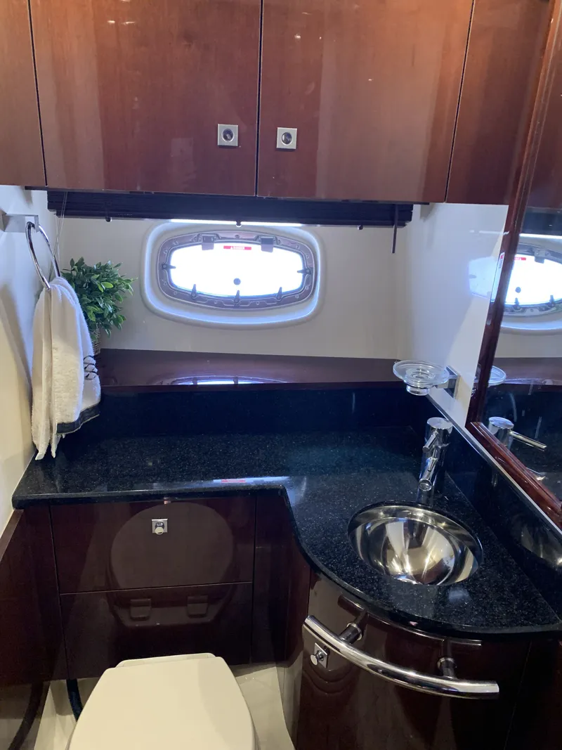 Slide: The Image of Luxurious bathroom of the 2010 Sea Ray 470 Sundancer yacht. - 20