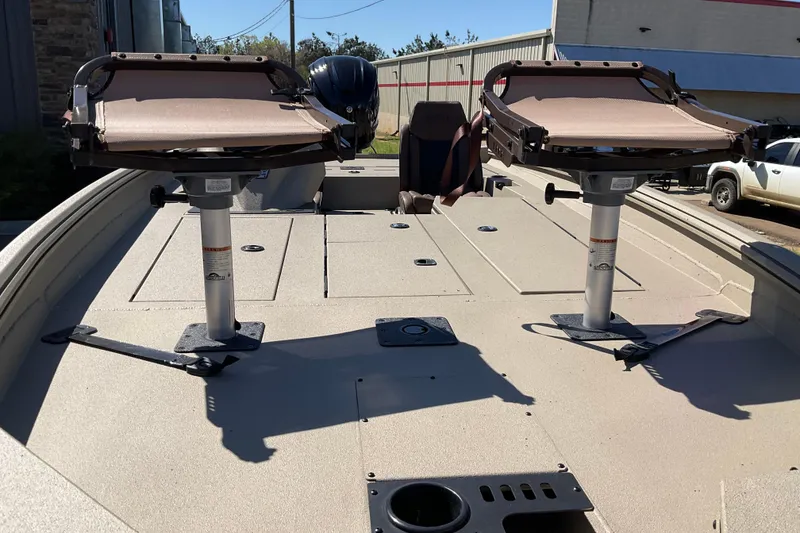 Slide: The Image of Fishing boat deck with two adjustable seats, Excel EX 203, 2026 model. - 5