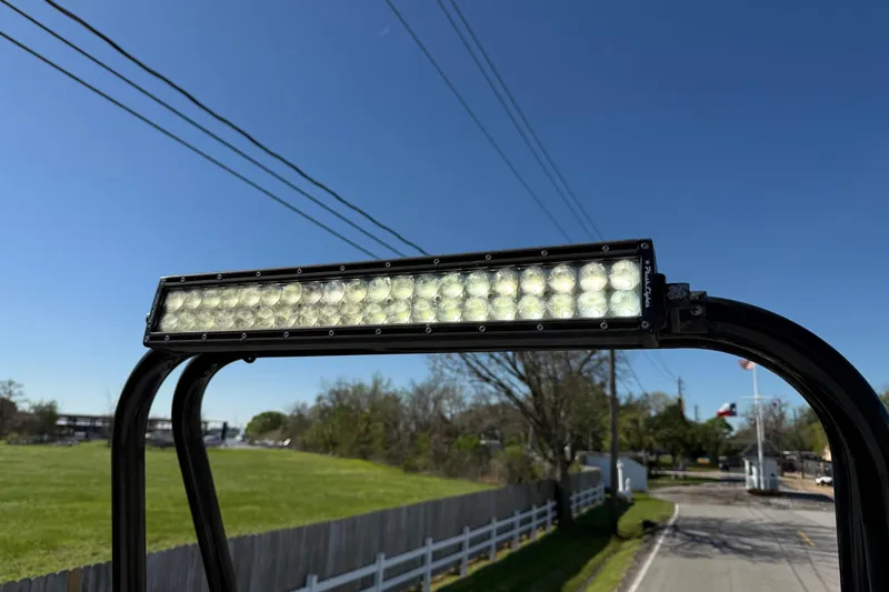 Slide: The Image of LED light bar on JH Performance vehicle against clear blue sky. - 18