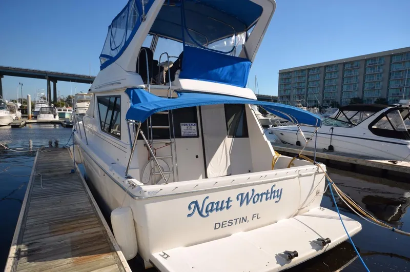 Slide: The Image of 1998 Bayliner 3988 Motoryacht docked in Destin, Florida. - 2