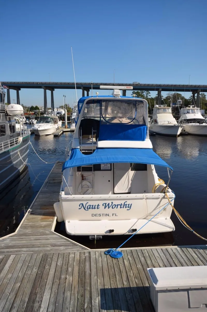 Slide: The Image of 1998 Bayliner 3988 Motoryacht docked in Destin, FL. - 3