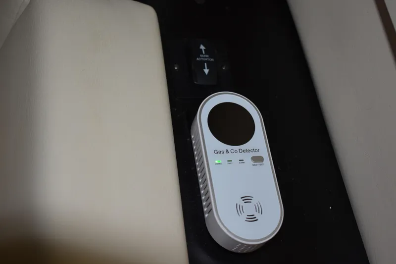 Slide: The Image of Gas and CO detector in 2020 Regal 35 Sport Coupe interior. - 66