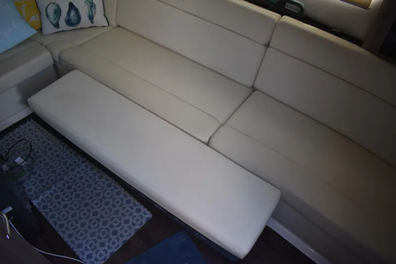 Slide: The Image of Luxurious beige seating in 2020 Regal 35 Sport Coupe interior. - 70