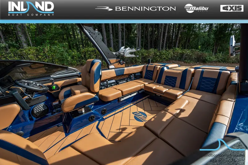 Slide: The Image of Interior of 2026 Malibu Wakesetter 23 LSV with luxurious seating. - 17