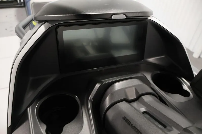 Slide: The Image of 2025 Sea-Doo Switch Cruise 21 dashboard with digital display and controls. - 21