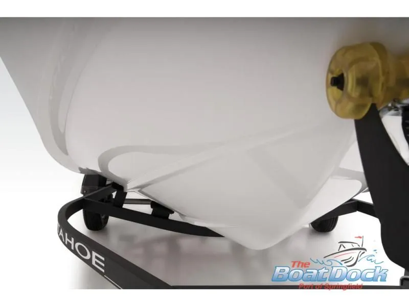 Slide: The Image of Underside of a 2023 Tahoe T16 boat on trailer. - 36