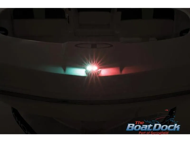 Slide: The Image of 2023 Tahoe T16 boat with glowing navigation lights. - 40