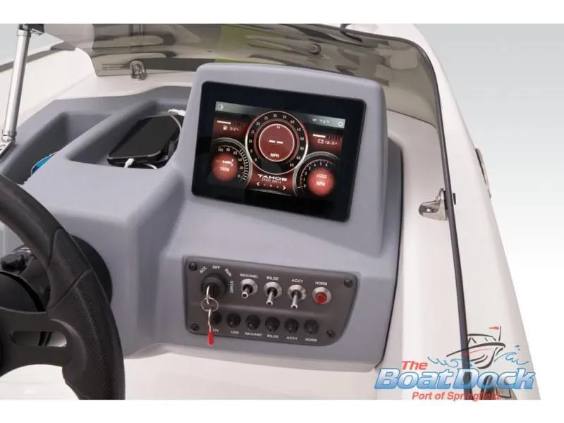 Slide: The Image of Dashboard of 2023 Tahoe T16 with digital display. - 44
