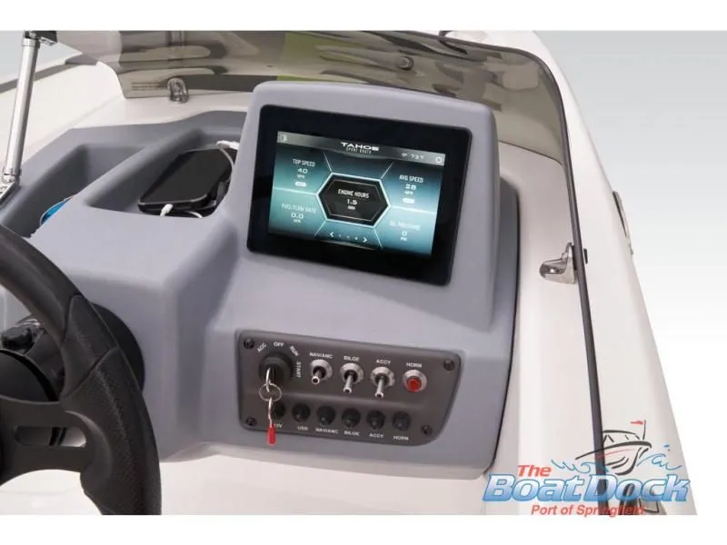 Slide: The Image of Dashboard of 2023 Tahoe T16 with digital display. - 46