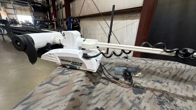 Slide: The Image of Minn Kota Riptide trolling motor on Xpress XP18CC boat, 2014 model. - 16