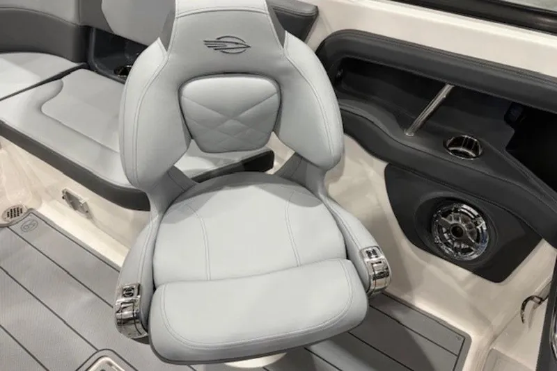 Slide: The Image of Luxury seating in 2026 Chaparral 270 OSX boat, featuring sleek design and premium materials. - 18