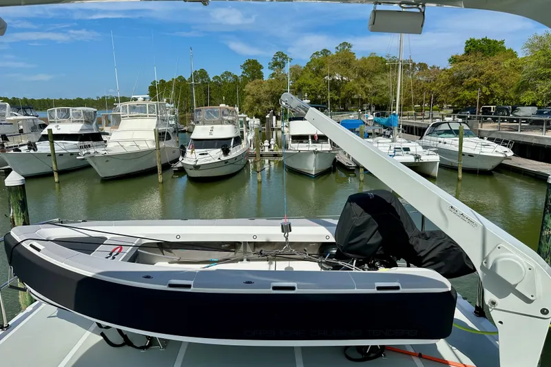 Slide: The Image of 2025 Helmsman Trawlers 43E Pilothouse - Offshore Cruising Tender / Nick Jackson Davit - 15